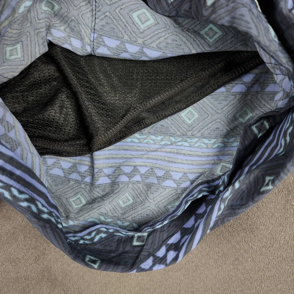 Patagonia Baggies Longs Shorts Mens XL Blue Geometric Tribal 6in Lined 58033